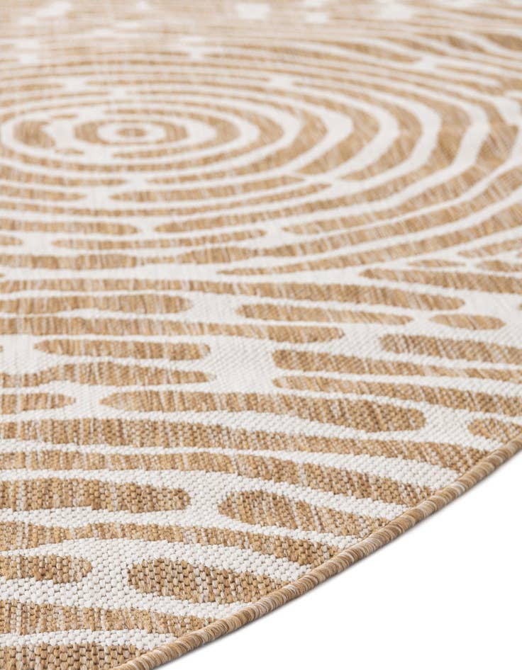 Detail image of  13' x 13'  Washable Modern Indoor / Outdoor Round Rug