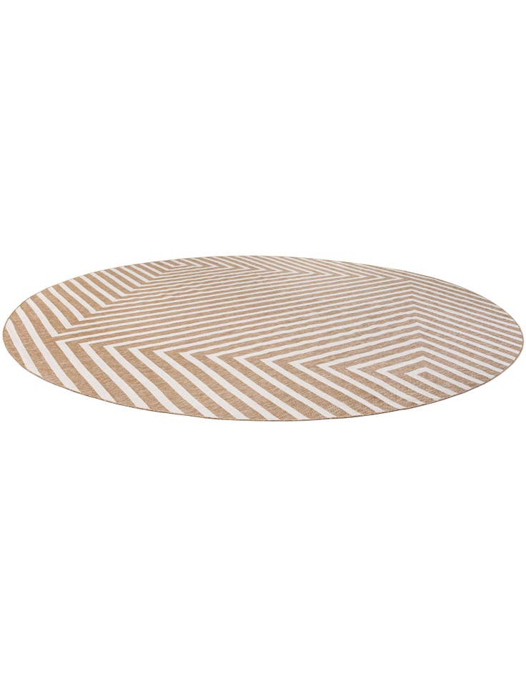 Detail image of  13' x 13'  Washable Modern Indoor / Outdoor Round Rug