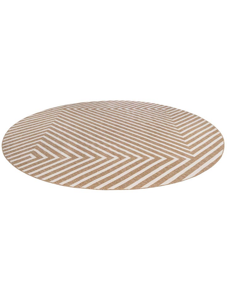 Detail image of  13' x 13'  Washable Modern Indoor / Outdoor Round Rug
