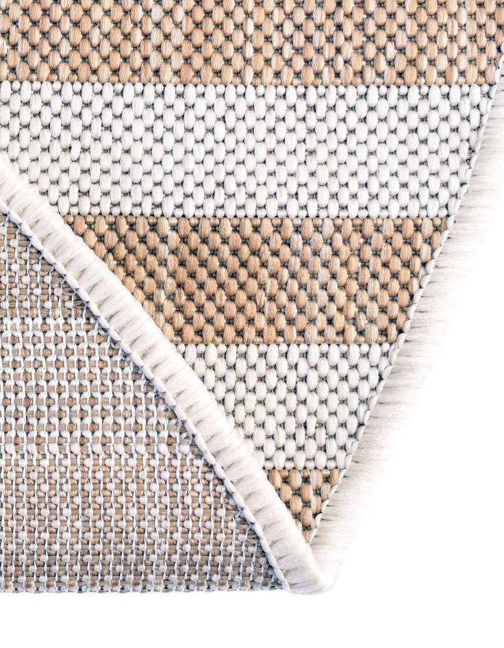 Detail image of  12' x 12'  Washable Ribbon Indoor / Outdoor Round Rug