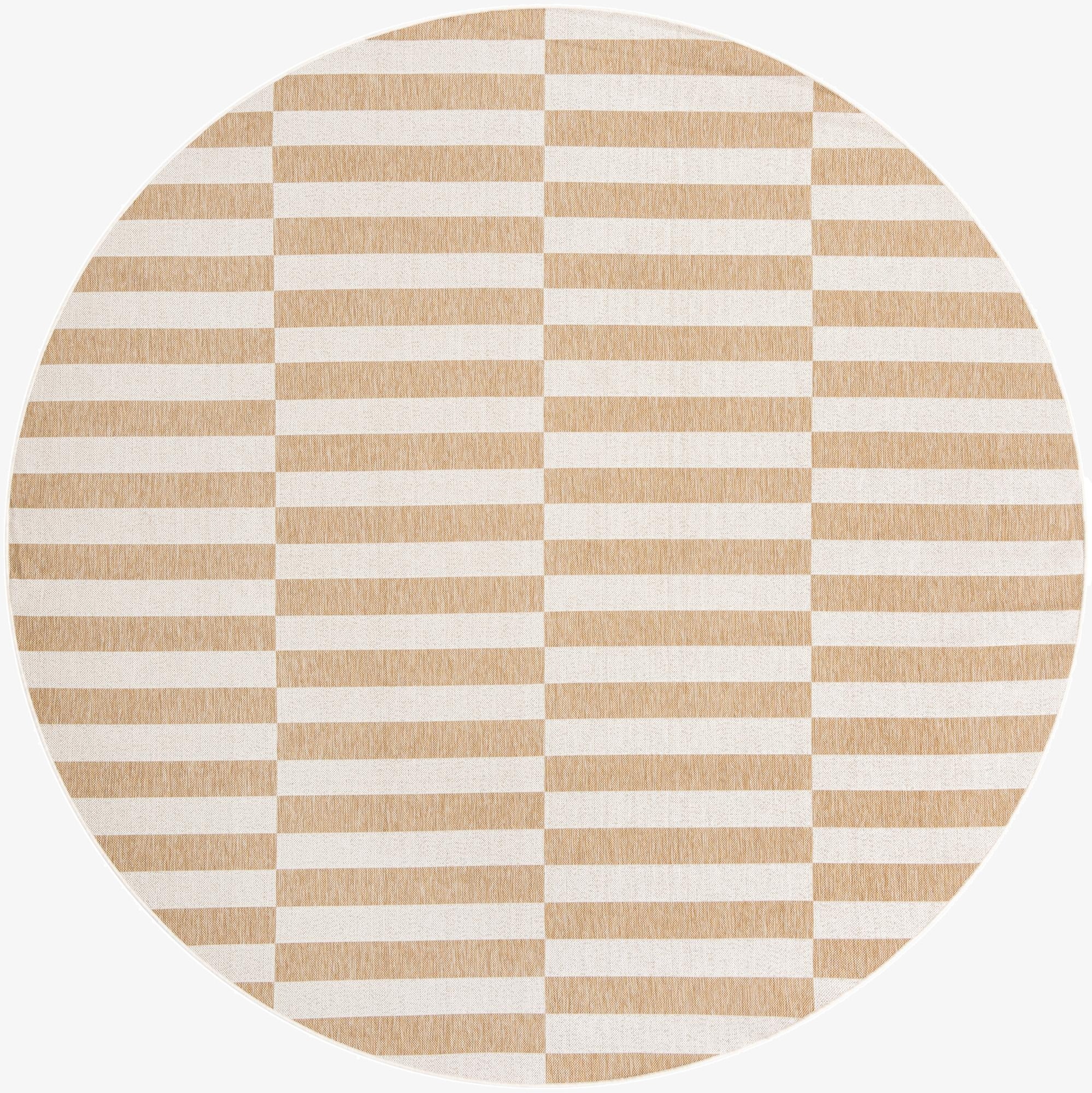  10' x 10'  Washable Ribbon Indoor / Outdoor Round Rug