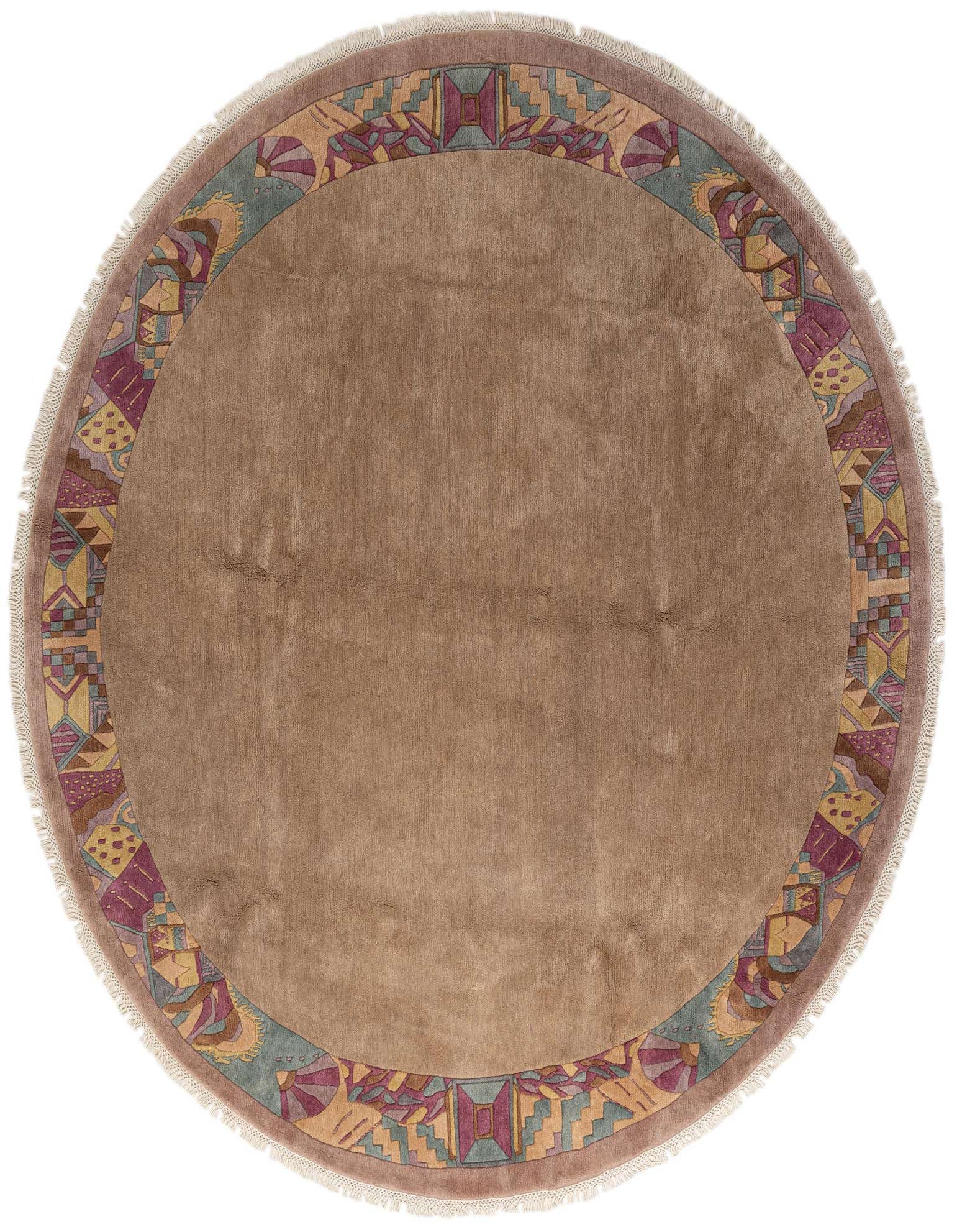 Primary image  9' 10 x 10' 1  Hand Knotted Tibet Wool Round Rug