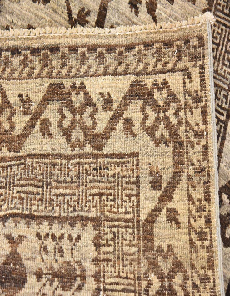 Detail image of  3' x 9' 8  Hand Knotted Khotan Ziegler Oriental Runner Rug