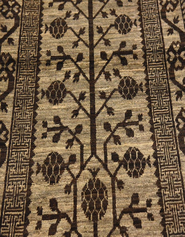 Detail image of  3' x 9' 8  Hand Knotted Khotan Ziegler Oriental Runner Rug