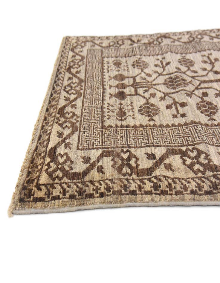 Detail image of  3' x 9' 8  Hand Knotted Khotan Ziegler Oriental Runner Rug