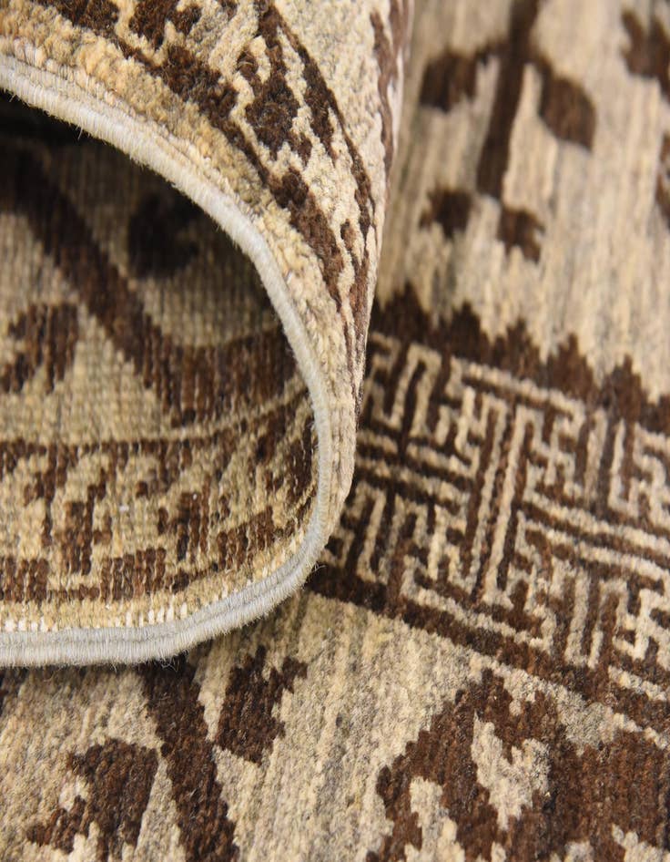 Detail image of  3' x 9' 8  Hand Knotted Khotan Ziegler Oriental Runner Rug