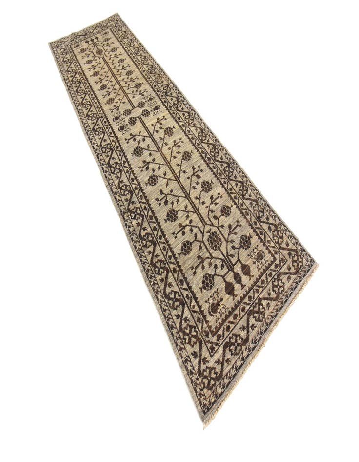 Detail image of  3' x 9' 3  Hand Knotted Khotan Ziegler Oriental Runner Rug