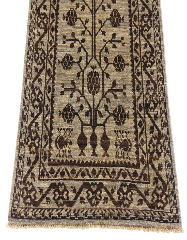 Detail image of  3' x 9' 3  Hand Knotted Khotan Ziegler Oriental Runner Rug