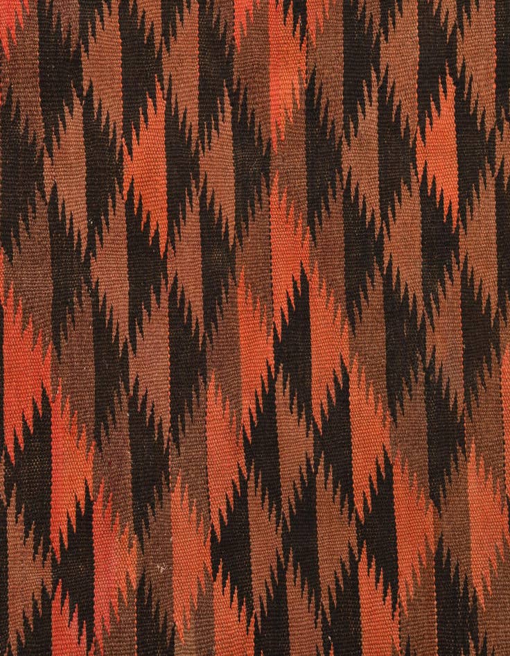 Detail image of  4' 3 x 14' 9  Hand Woven Kilim Fars Wool Runner Rug