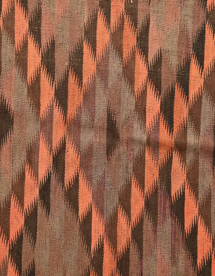 Detail image of 4' 5 x 14' 8 Hand Woven Kilim Fars Wool Runner Rug