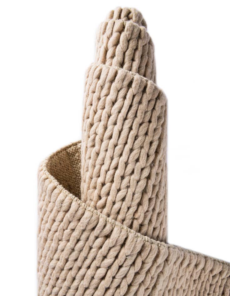 Detail image of  2' x 8'  Hand Woven Lana New Zealand Wool Runner Rug