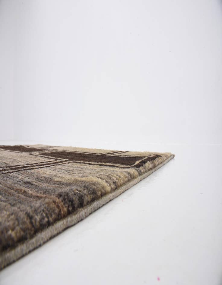 Detail image of  3' x 9' 8  Hand Knotted Modern Ziegler Runner Rug