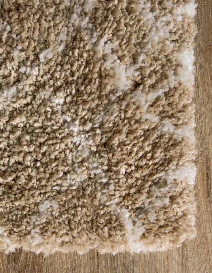 Detail image of 2' 7 x 6' Moroccan Shag Runner Rug