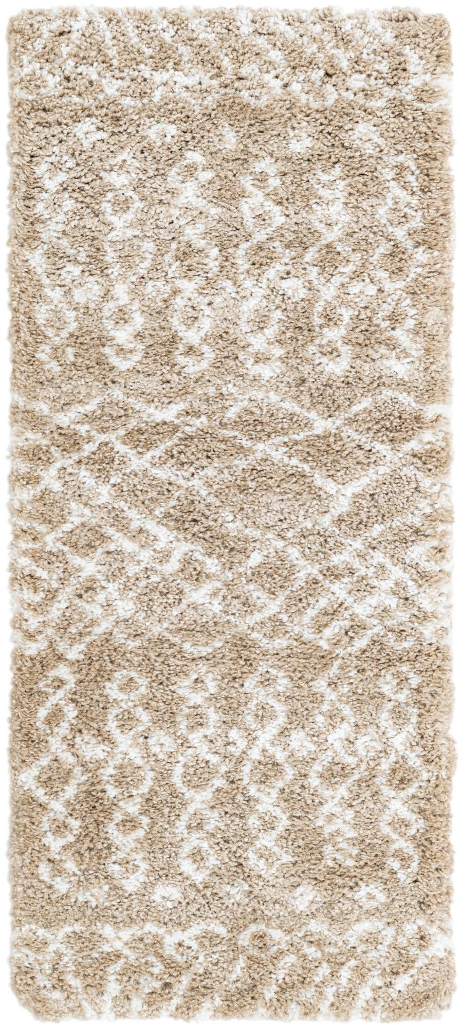  2' 8 x 5' 5 Moroccan Shag Runner Rug