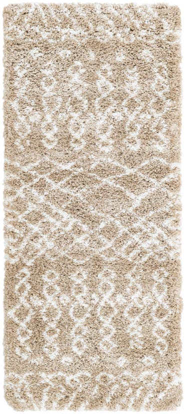  2' 8 x 5' 5 Moroccan Shag Runner Rug