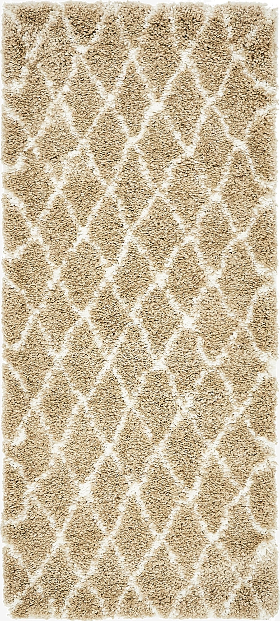  2' 7 x 6' Moroccan Shag Runner Rug
