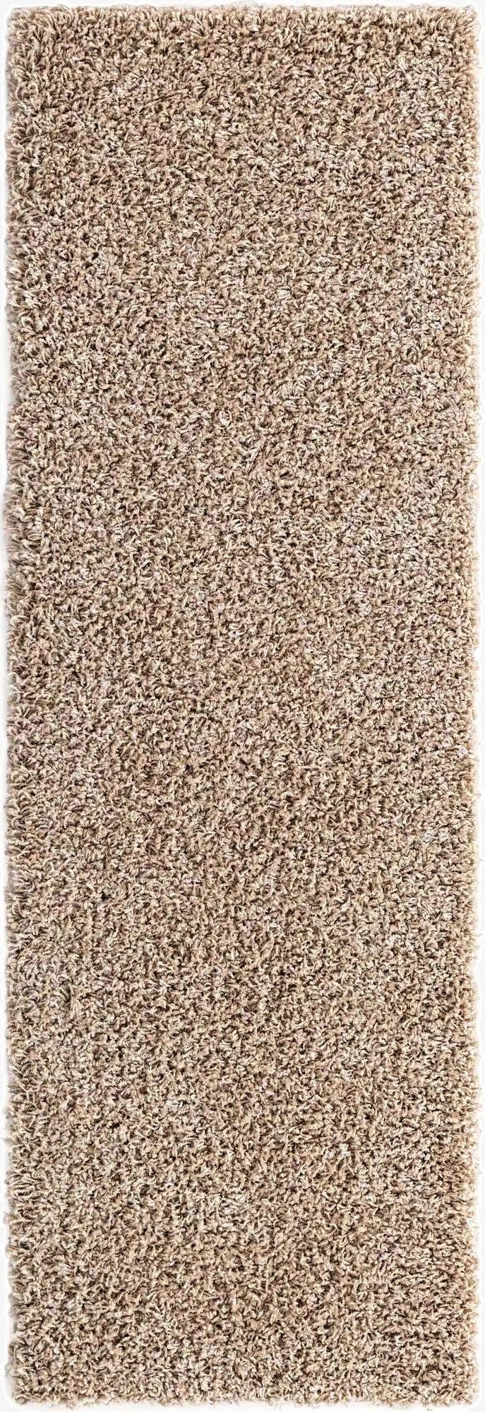  2' x 6' 5 Solid Shag Runner Rug