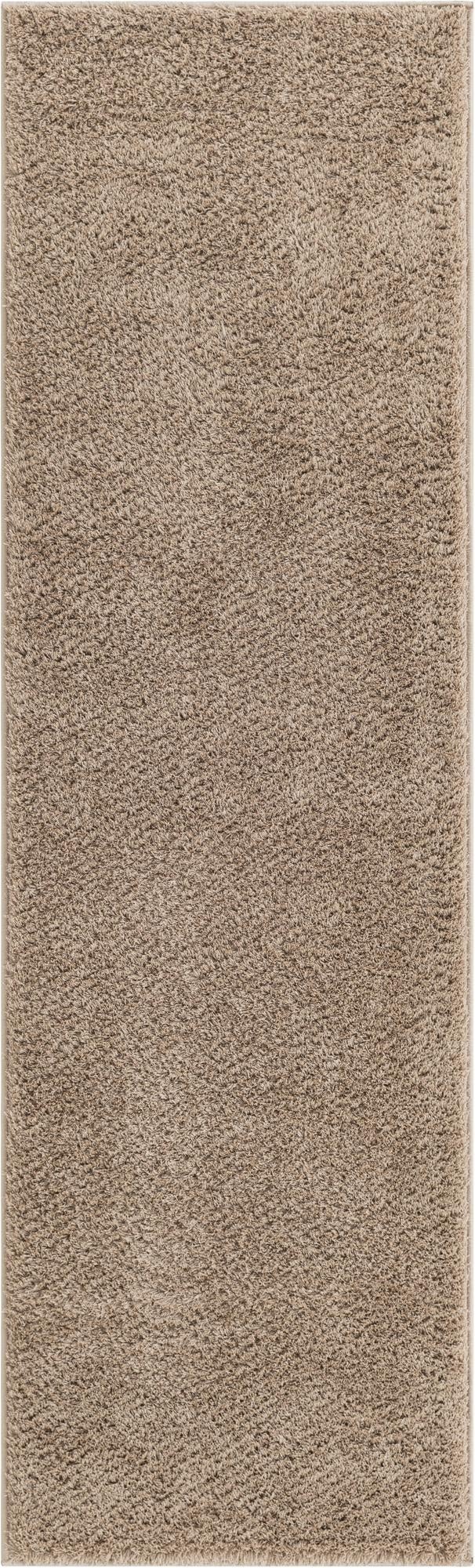  2' x 6' 9 Solid Shag Runner Rug