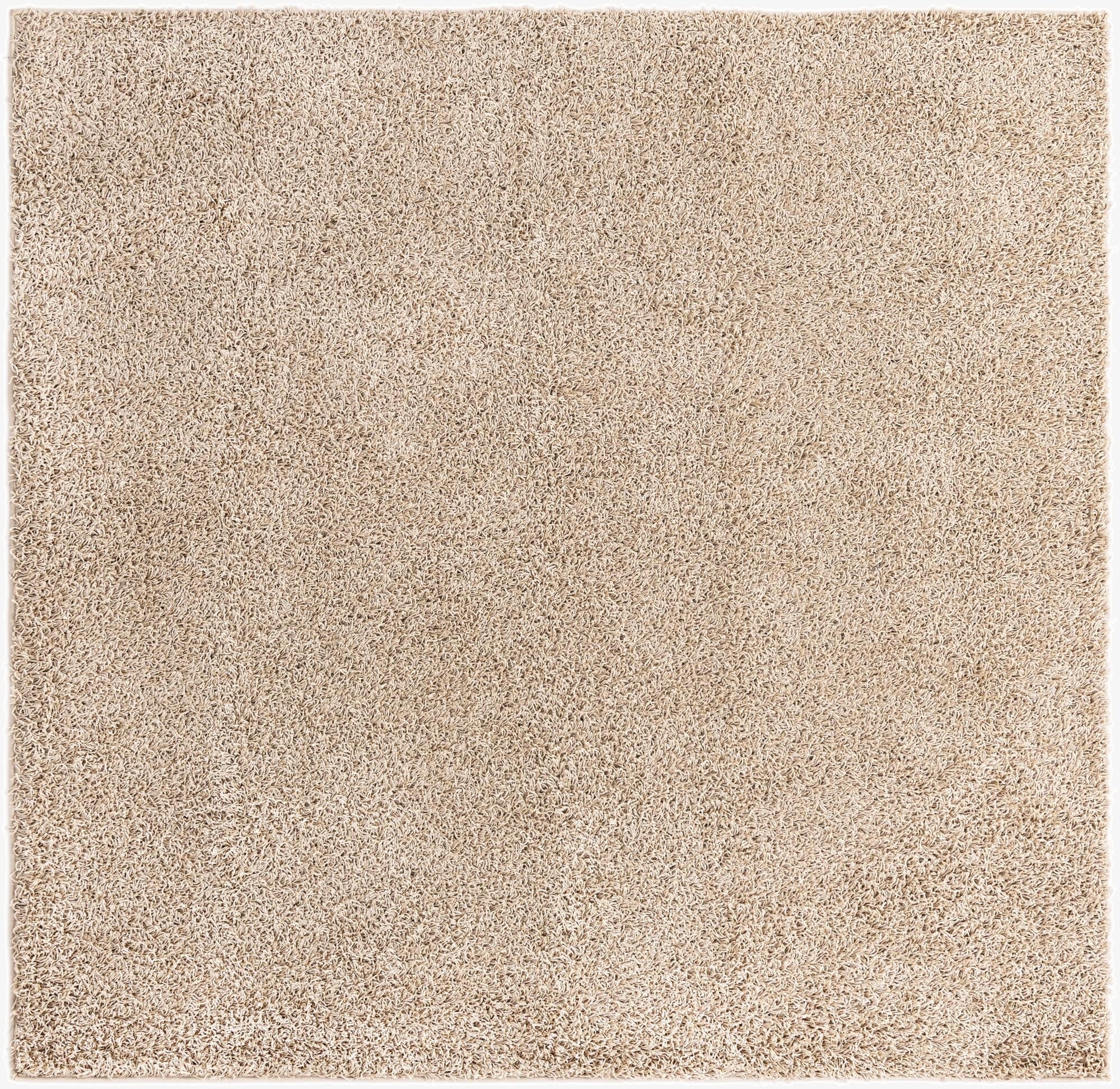  7' x 7' Comfort Solid Shag Square Rug