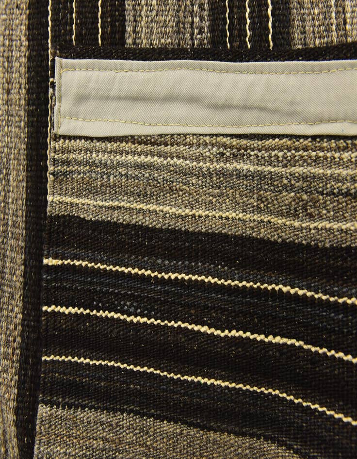 Detail image of  6' x 7' 2  Hand Woven Kilim Modern Wool Square Rug
