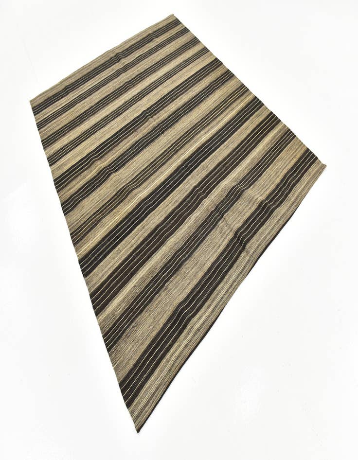 Detail image of  6' x 7' 2  Hand Woven Kilim Modern Wool Square Rug