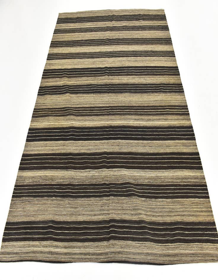 Detail image of  6' x 7' 2  Hand Woven Kilim Modern Wool Square Rug