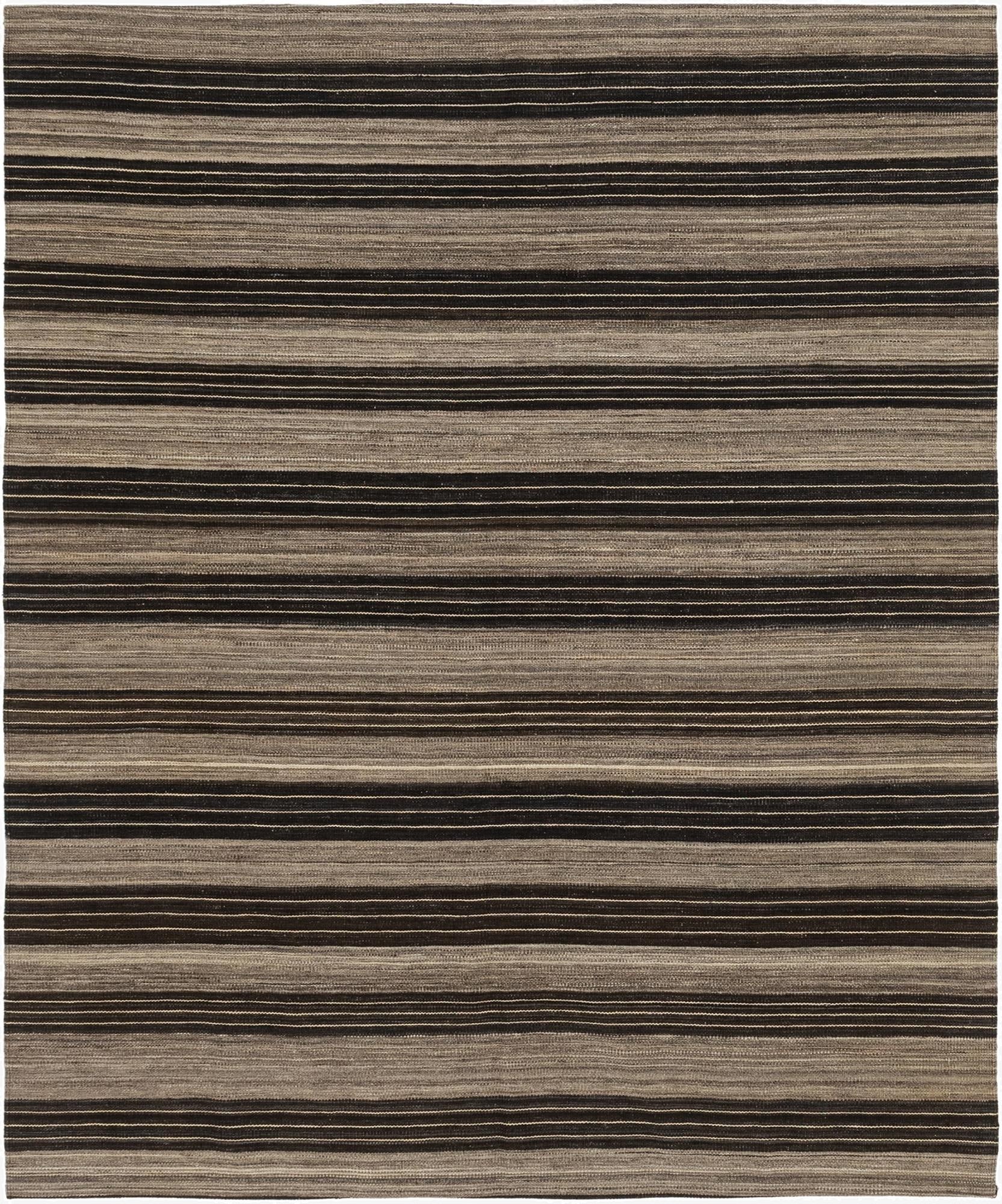  6' x 7' 2  Hand Woven Kilim Modern Wool Square Rug