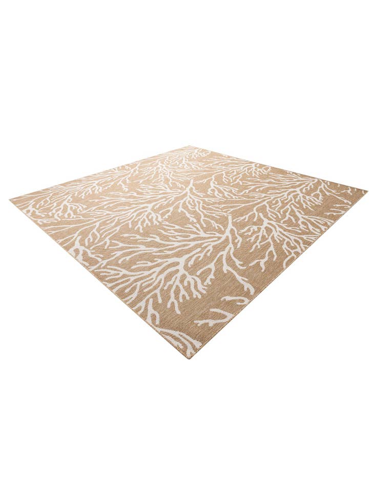 Detail image of  10' x 10'  Washable Coastal Indoor / Outdoor Square Rug
