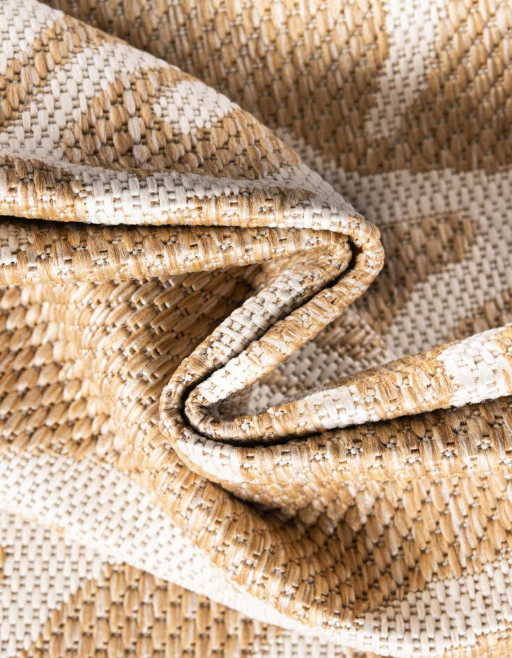 Detail image of  13' x 13'  Washable Coastal Indoor / Outdoor Square Rug