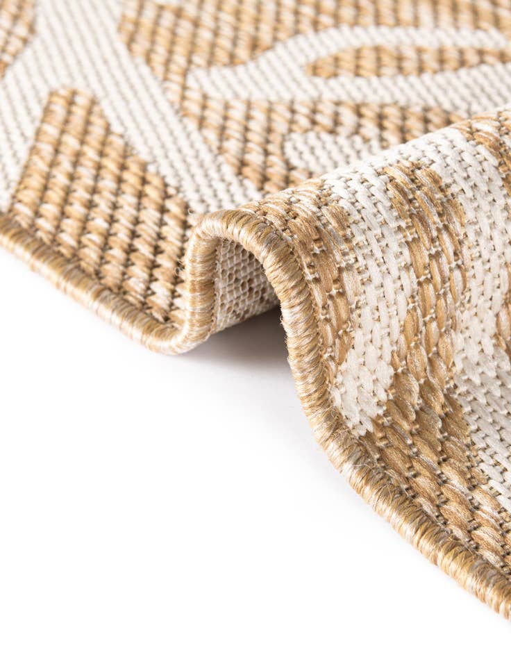 Detail image of  13' x 13'  Washable Coastal Indoor / Outdoor Square Rug