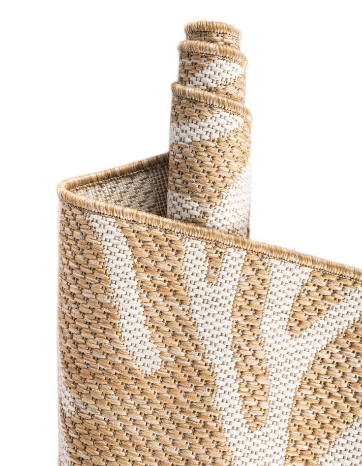 Detail image of  13' x 13'  Washable Coastal Indoor / Outdoor Square Rug