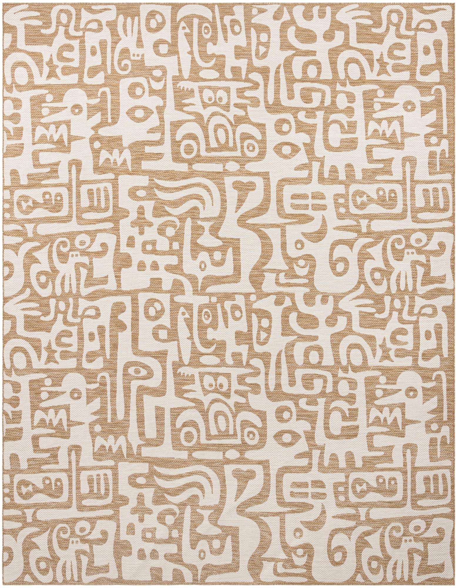 Primary image  12' x 12'  Washable Modern Indoor / Outdoor Square Rug