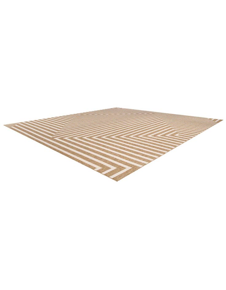 Detail image of  13' x 13'  Washable Modern Indoor / Outdoor Square Rug