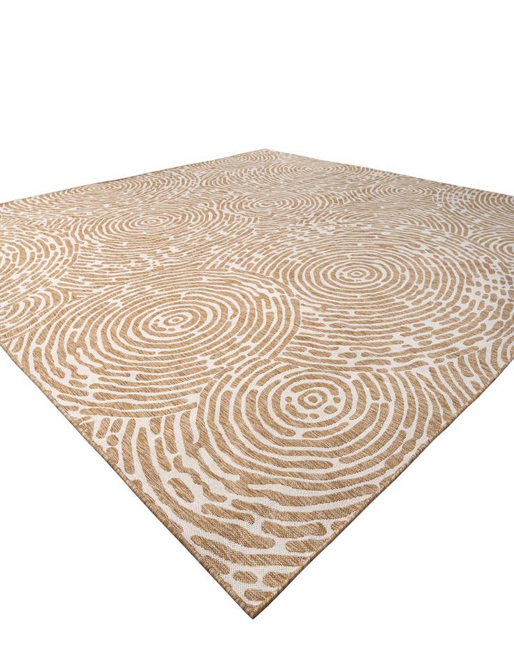Detail image of  13' x 13'  Washable Modern Indoor / Outdoor Square Rug