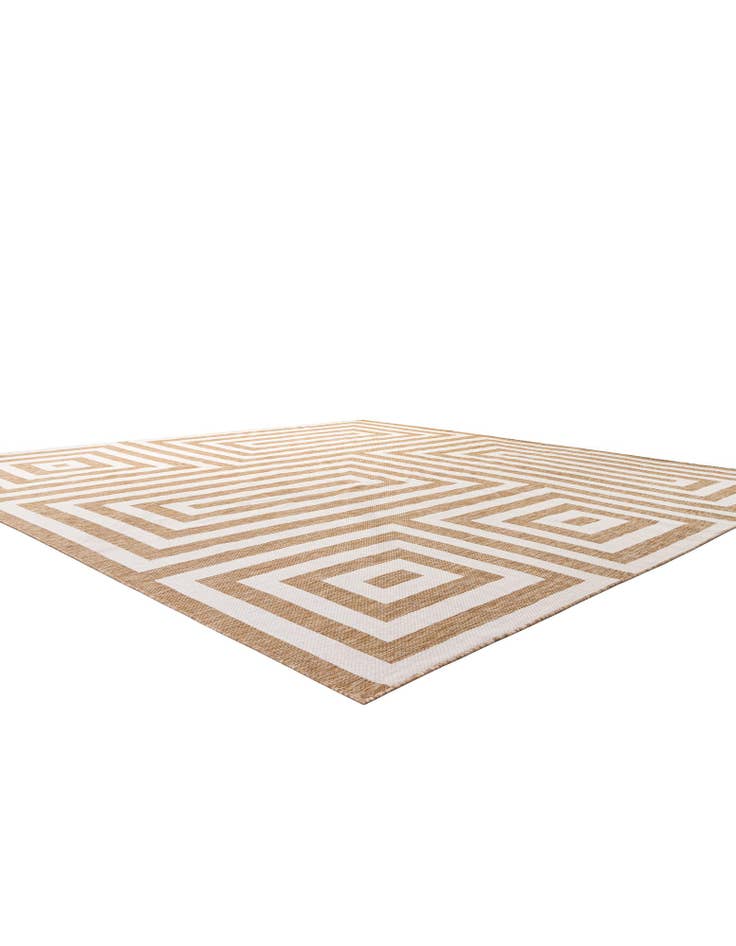 Detail image of  13' x 13'  Washable Modern Indoor / Outdoor Square Rug
