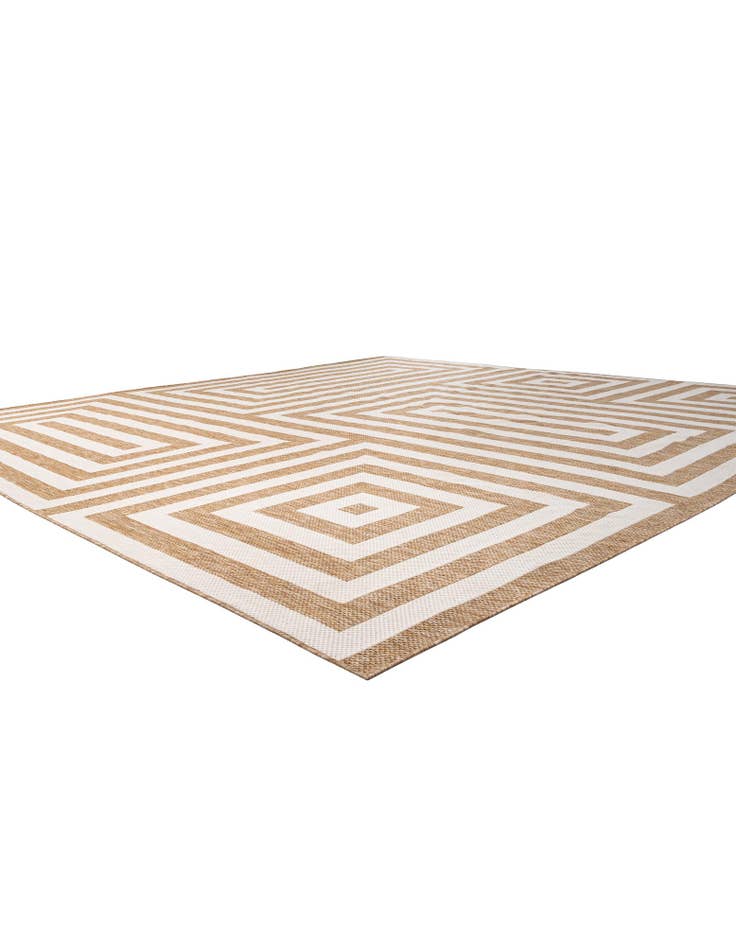 Detail image of  13' x 13'  Washable Modern Indoor / Outdoor Square Rug