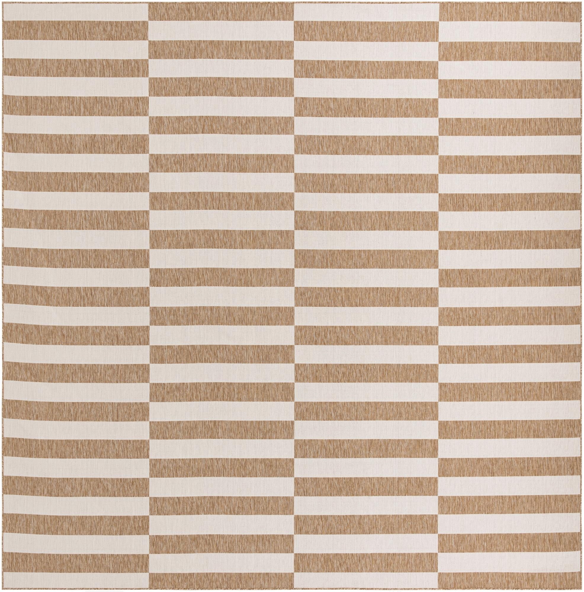 Primary image  13' x 13'  Washable Ribbon Indoor / Outdoor Square Rug