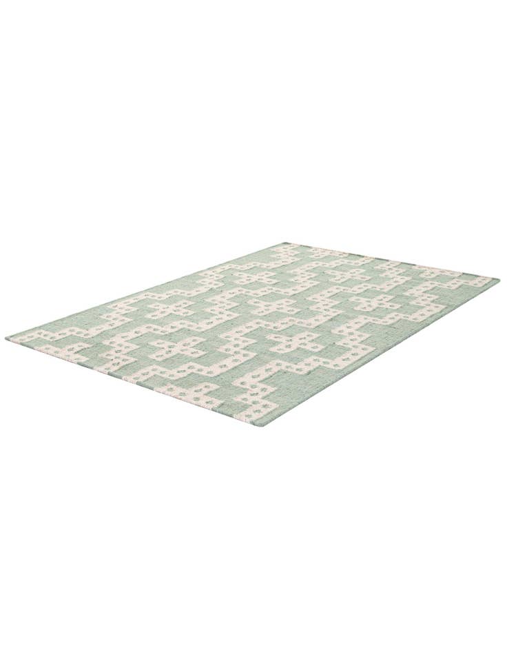 Detail image of  4' 1 x 6' 1  Hand Woven Kilim Wool Rug