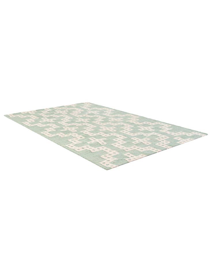 Detail image of  5' 1 x 8'  Hand Woven Kilim Wool Rug