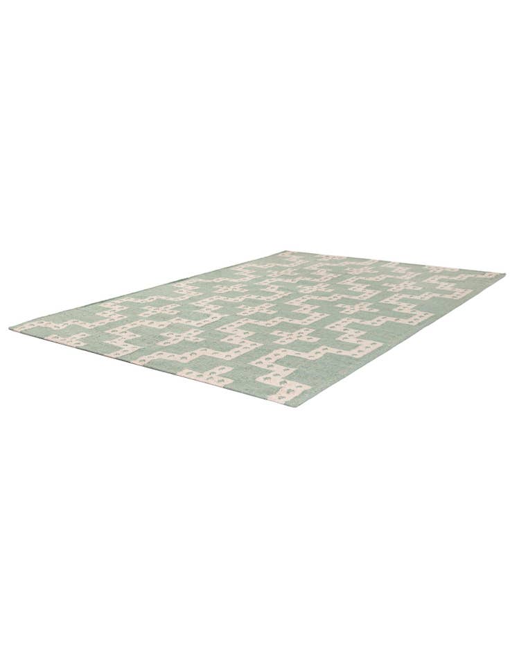 Detail image of  6' 1 x 9'  Hand Woven Kilim Wool Rug