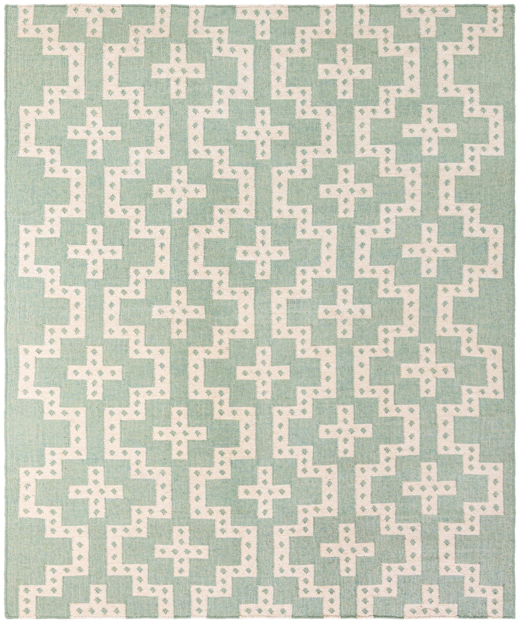 Rug Teal and White Swatch link