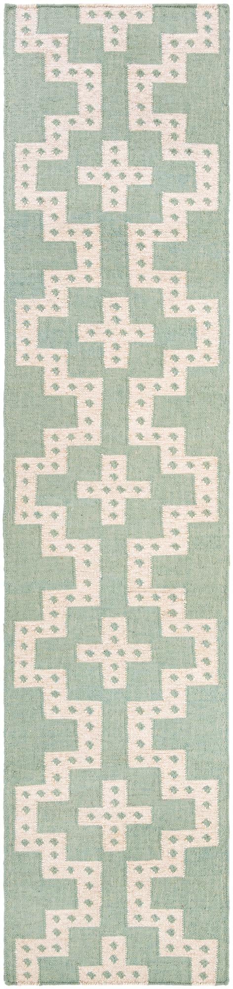 Rug Teal and White Swatch link