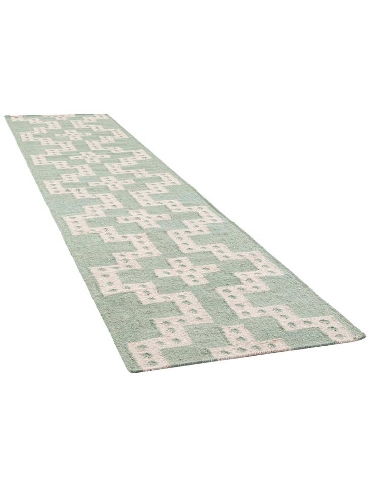 Detail image of  2' 7 x 12'  Hand Woven Kilim Wool Runner Rug