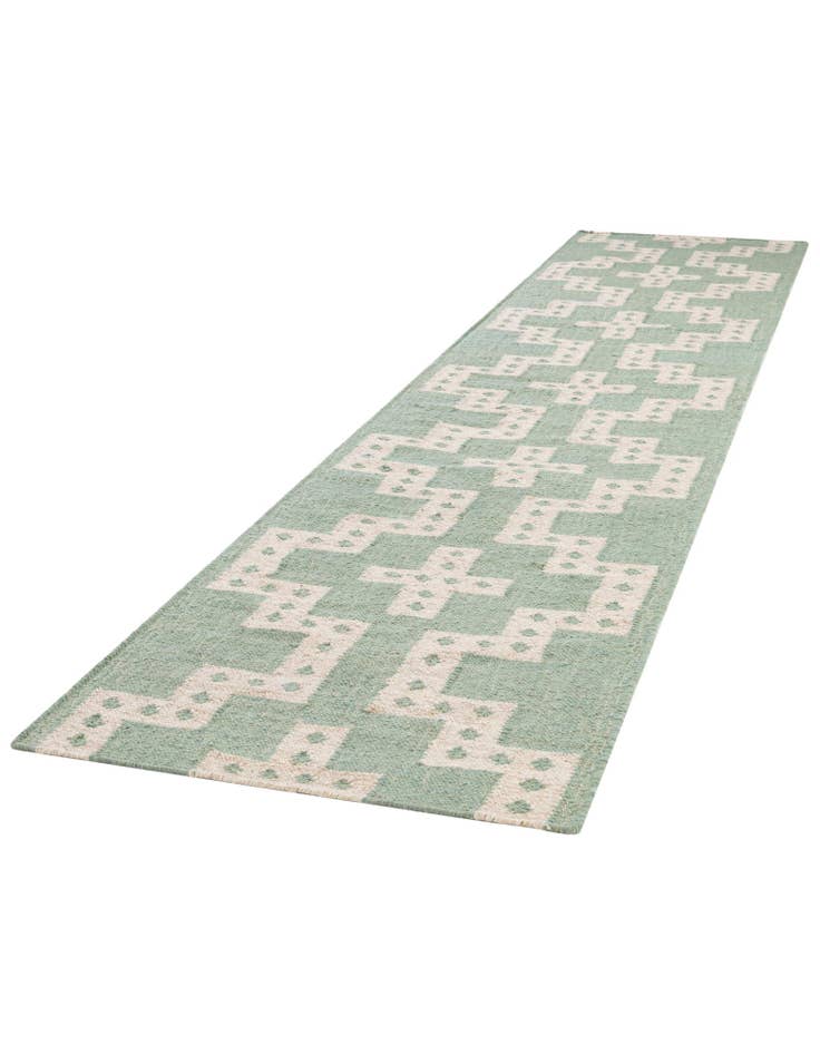 Detail image of  2' 7 x 12'  Hand Woven Kilim Wool Runner Rug