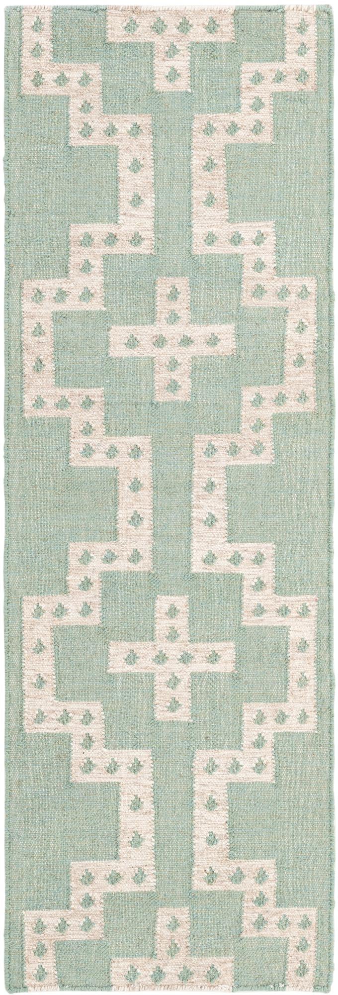 Rug Teal and White Swatch link