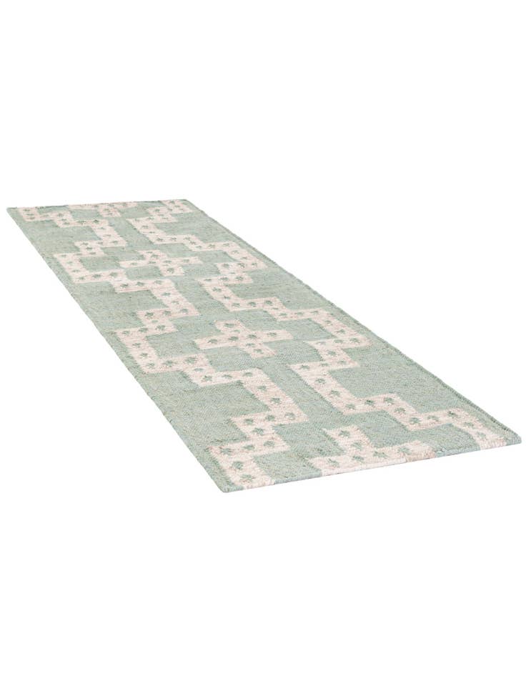 Detail image of  2' x 6' 1  Hand Woven Kilim Wool Runner Rug