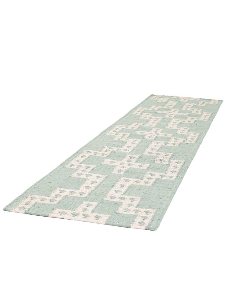 Detail image of  2' x 8'  Hand Woven Kilim Wool Runner Rug