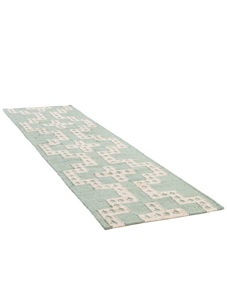 Detail image of  2' x 8'  Hand Woven Kilim Wool Runner Rug