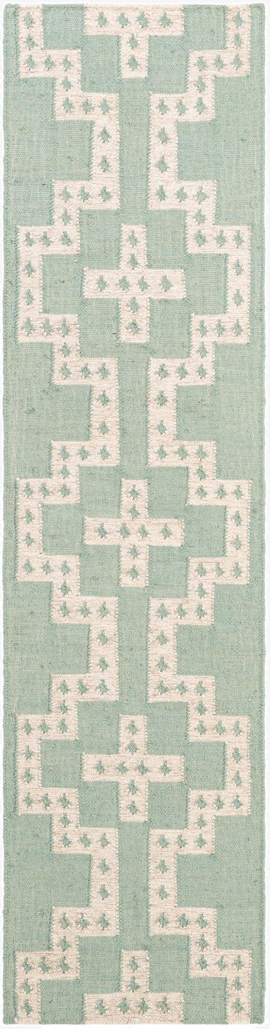  2' x 8'  Hand Woven Kilim Wool Runner Rug