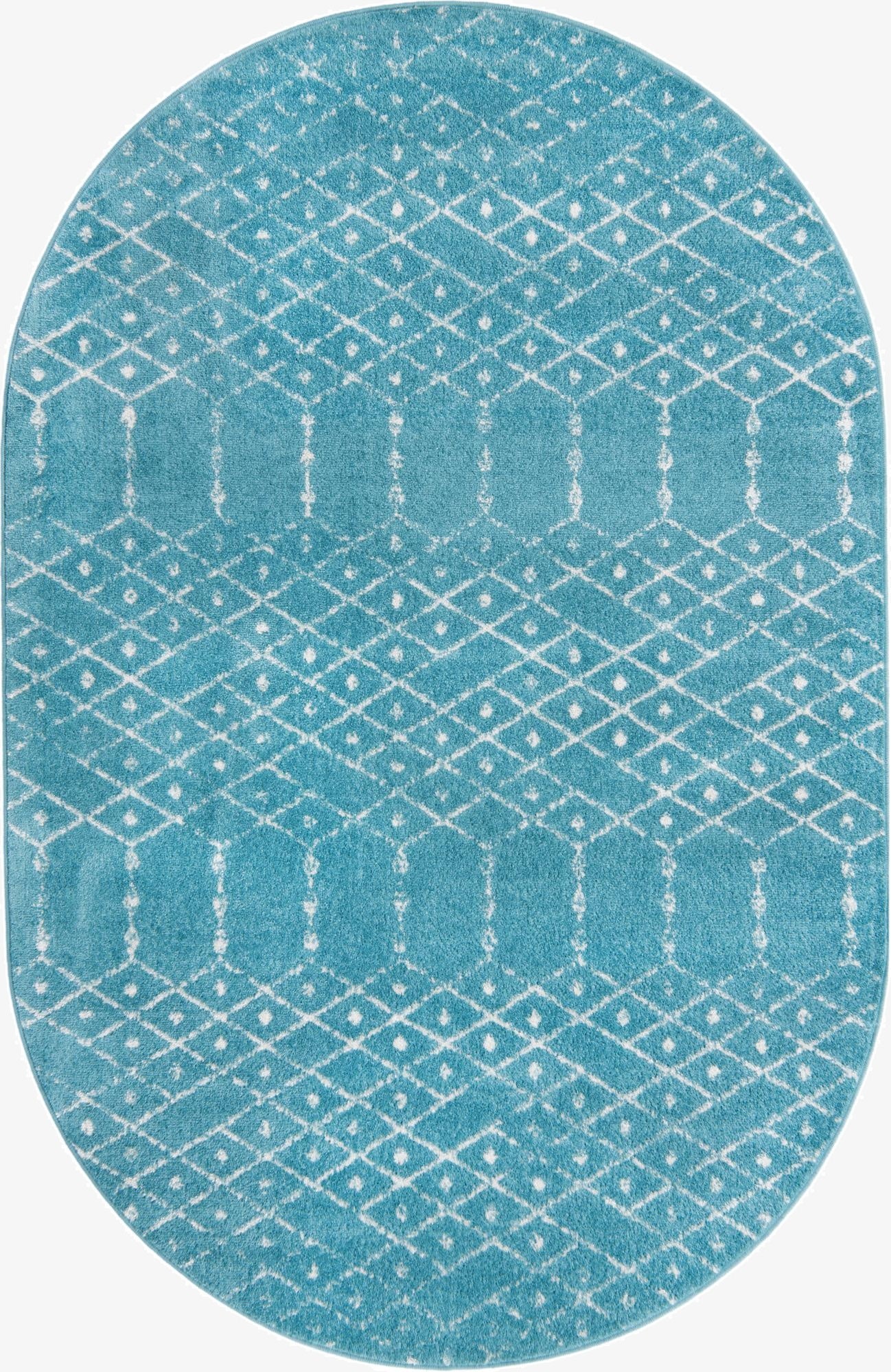  5' 3 x 8' Paxon Trellis Oval Rug